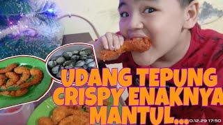 RESEP UDANG TEPUNG ENAK CRISPY //ALA MATTHEW SQ-HOME MADE-VLOG