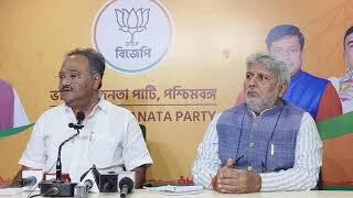 Press Conference by Samik Bhattacharya, MP Rajya Sabha & Chief Spokesperson at SaltLake BJP Office.