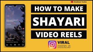 How to make shayari reels | How to make shayari video with background music | Korakagazzz