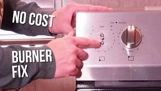 Electric range cooktop burner element switch repair