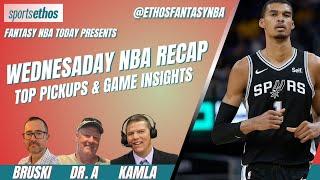 Wednesday NBA Recap: Must-Add Players, Game Breakdowns & Fantasy Impact!