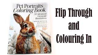 Pet Portraits Coloring Book Flip Through! Colouring Pictures using Polychromos & Lightfast Pencils