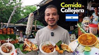 probando COMIDA CALLEJERA en El Salvador