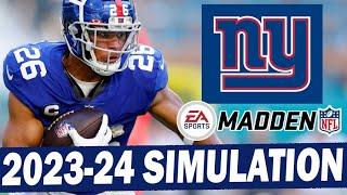 Giants 2023-24 Season Simulation (Madden)