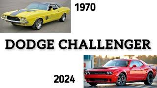 EVOLUTION OF THE DODGE CHALLENGER 1970 - 2024 INTERIOR & EXTERIOR