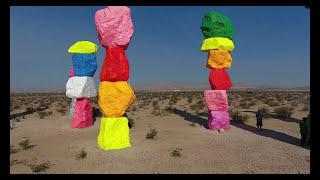 Seven Magic Mountains by Ugo Rondinone, 2'  (4K)