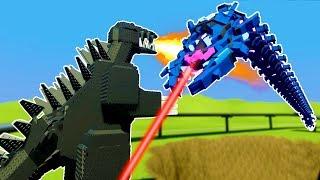 Lego TITAN BATTLES and DESTROYS GODZILLA IN BRICKSVILLE! - Brick Rigs Workshop Creations Gameplay