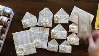 What to do with old book pages - Craft with me