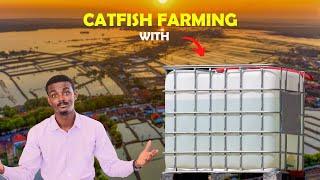 100 Catfishes Farm Setup (Tutorial)  - Backyard square tank farming