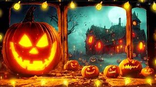 Relaxing Halloween Music with Spooky Haunted House  Halloween Ambience with Creepy Pumpkins