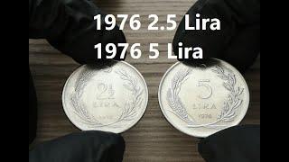 1976 2.5 Lira - 1976 5 Lira