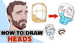 the COMPLETE GUIDE to drawing HEADS! [Character Design Bootcamp Day 1]