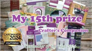 My 15th Prize / Cardmaker of the Year 2024/ Crafter's Companion / Handzy Craft 