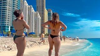 Sunny Isles Beach Florida. Miami Beach Florida 4K Walking Tour