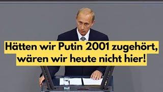 WACHT AUF! Putin Rede am 25 . September 2001 vor dem Deutschen Bundestag! Großer Applaus!