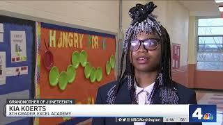 ‘Grandmother of Juneteenth' Opal Lee Visits DC Students, Shares Children's Book | NBC4 Washington