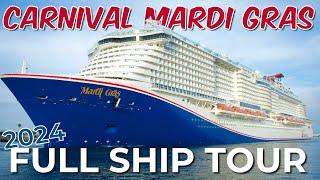 CARNIVAL MARDI GRAS FULL SHIP TOUR | 2024 Walkthrough and Tips