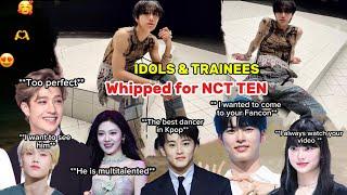 Idols being whipped for NCT TEN  #lesserafim #zerobaseone #taemin  #nct127 #nctwish #sb19  #aespa