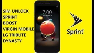 SIM Unlock Sprint / Boost / Virgin Mobile LG Tribute Dynasty For Use On GSM Carriers!