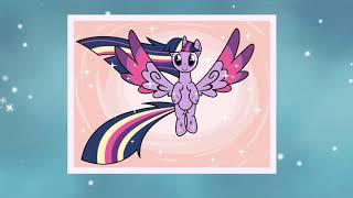 Раскраска Милая Пони красивая ИСКОРКА и СПАЙК . My Little Pony. Обзор игр для детей