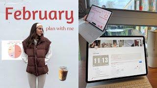 february reset (organizing my whole life in notion, goals updates & monthly budget routine)