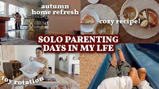 DAYS IN MY LIFE | doing it all while solo parenting, deep cleaning, fresh toy rotation & more!