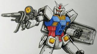 Drawing - Menggambar Gundam RX-78-2