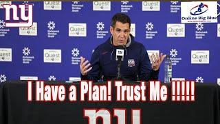 New York Giants Joe Schoen HAS A PLAN! Too bad it's written in invisible ink!