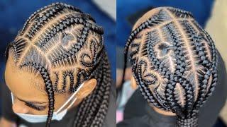 2 million Freestyle low ponytail/ Stitch braids ponytail