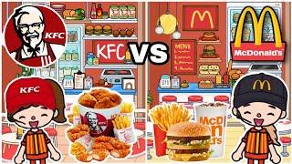 KFC Vs McDonald's In Toca || Toca Life World || Toca Mutiara 