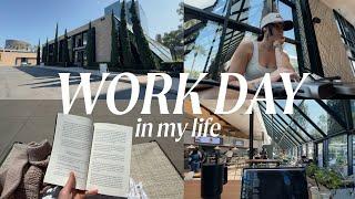 WORK DAY IN THE LIFE: new coffee shop, barrys workout & soaking in the last days of summer