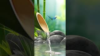 Relaxing Beautiful Music, Calm Music #watersounds #relaxingmusic #sleepmusic #bamboo #spamusic