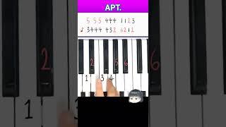 APT. - ROSE & Bruno Mars #piano #pianotutorial #music