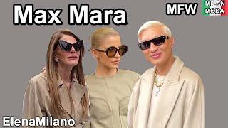 MaxMara VIP guests, street style, outfits Milan fashion week 2024 #italy #milan #mfw