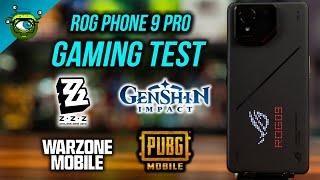 ROG Phone 9 Pro Gaming Test | Zenless Zone Zero, Genshin Impact, PUBG & COD: Warzone