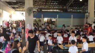 Javier's First Recess in Rosyth School canteen