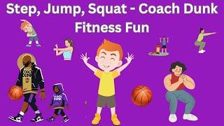 ️‍️Old MacDonald - Step, Jump, Squat - Coach Dunk Fitness Fun