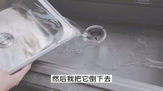 要什么铂浪高！日式3D石英石水槽才叫香，还不容易留水垢