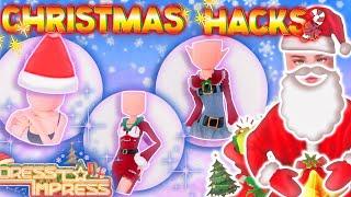 CHRISTMAS UPDATE?! NEW CHRISTMAS HACKS IN DRESS TO IMPRESS | gwenchii