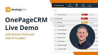 Sales CRM overview | OnePageCRM Live Demo 2025