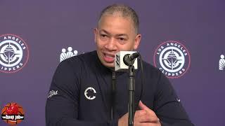 Ty Lue Reacts To The Clippers 127-105 Win Over The Blazers. HoopJab NBA