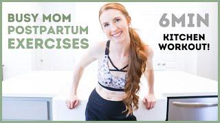 Fast Full Body Postpartum Exercises at Home!