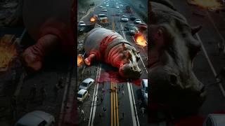 Dangerous animal hippo. #shortvideos #viral #hippopotamus #hippo #trending #shorts #usa