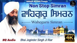 NON STOP WAHEGURU SIMRAN • BHAI JOGINDER SINGH JI RIAR • Tera Sab Sadka Waheguru • GURBANI 2023