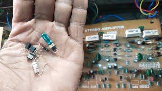 3055 transistor amplifier repair | 3055 transistor amplifier  sound problem