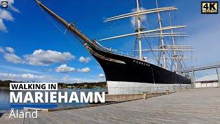 Sunny Morning Walk in Mariehamn, Åland - from Western to Eastern Shore (with CAPTIONS)