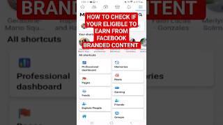 Earn from Facebook Branded Content #facebookmonetizationupdate #fbreelsmonetization #fbtrending