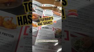  REVIEWING NEW KRISPY RICE SUSHI FROM TGIFRIDAYS #short #springonshorts #tgifridays #ytshorts