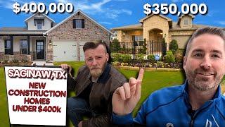 We FOUND The Best New Construction Homes Under $400k | Saginaw, TX