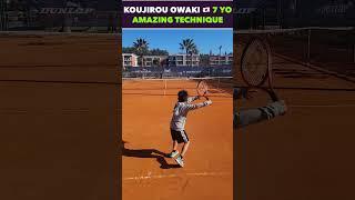 AMAZING TECHNIQUE KOUJIROU OWAKI #tennis #shorts